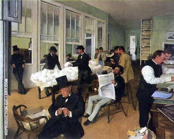 A Cotton Office in New Orleans 1873 | Oil Painting Reproduction