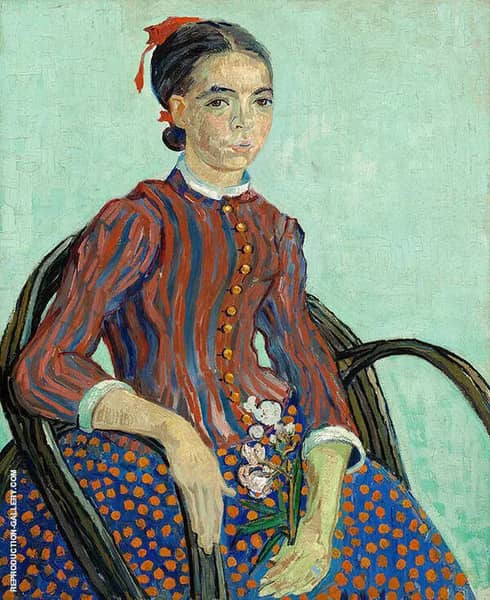 La Mousme Sitting 1888 by Vincent van Gogh | Oil Painting Reproduction