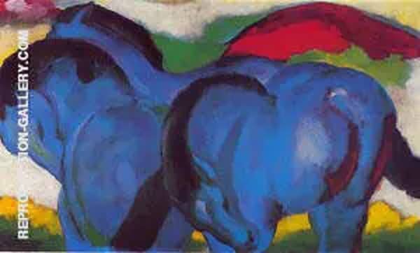 The Little Blue Horses 1911 by Franz Marc | Oil Painting Reproduction
