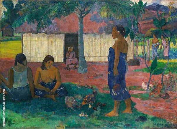 Why Are You Angry No Te Aha Oe Riri? 1896 | Oil Painting Reproduction