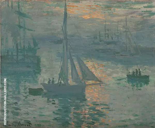 Sunrise Marine 1873 by Claude Monet | Oil Painting Reproduction