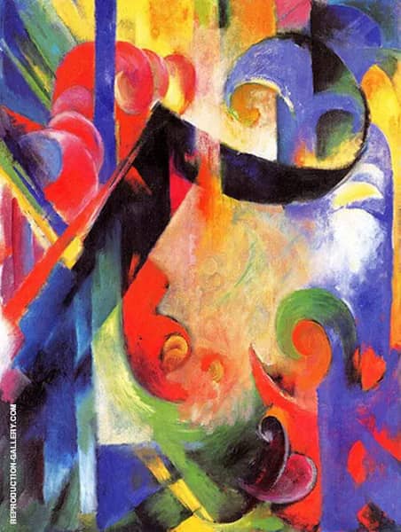 Broken Forms 1914 by Franz Marc | Oil Painting Reproduction