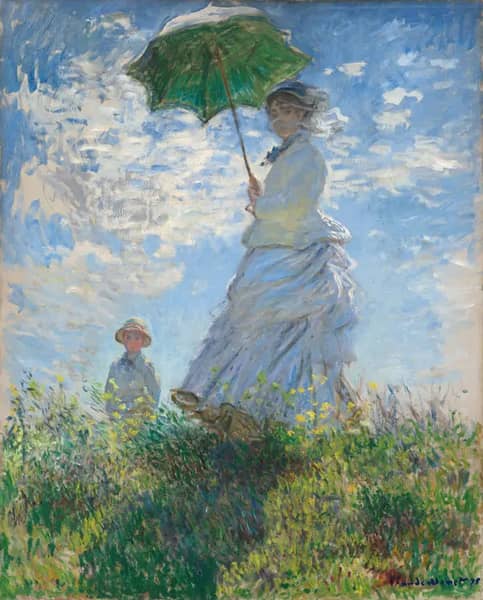 Madame Monet and her Son 1875 by Claude Monet | Oil Painting Reproduction