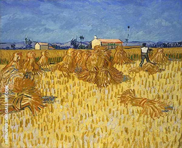 Harvest in Provence 1888 by Vincent van Gogh | Oil Painting Reproduction