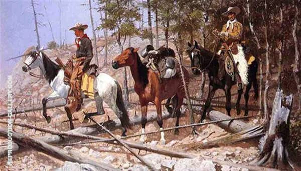 Prospecting for Cattle Range 1889 | Oil Painting Reproduction