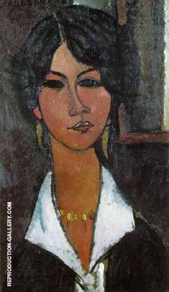 Woman of Algiers 1917 by Amedeo Modigliani | Oil Painting Reproduction