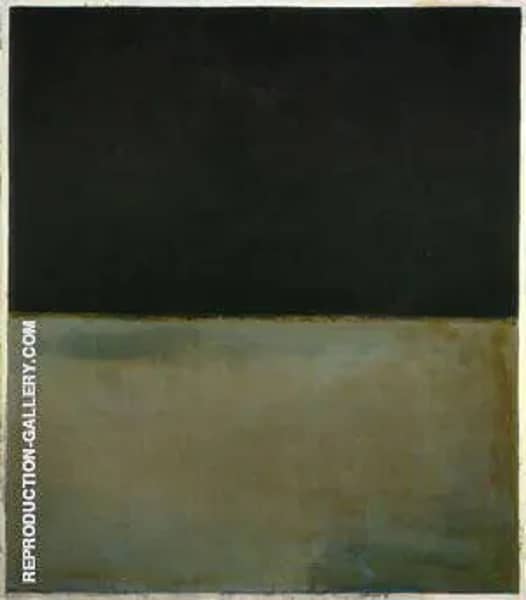 1969 Untitled Black on Gray | Oil Painting Reproduction