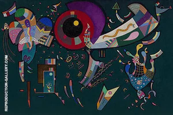 Around the Circle 1940 by Wassily Kandinsky | Oil Painting Reproduction
