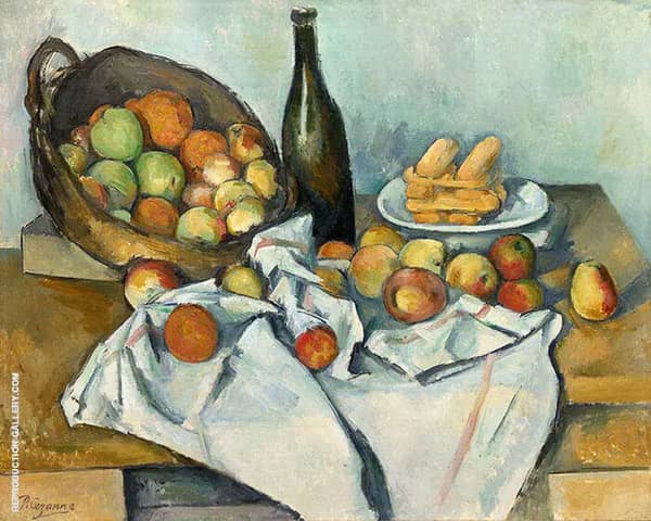 Still Life Basket of Apples by Paul Cezanne | Oil Painting Reproduction