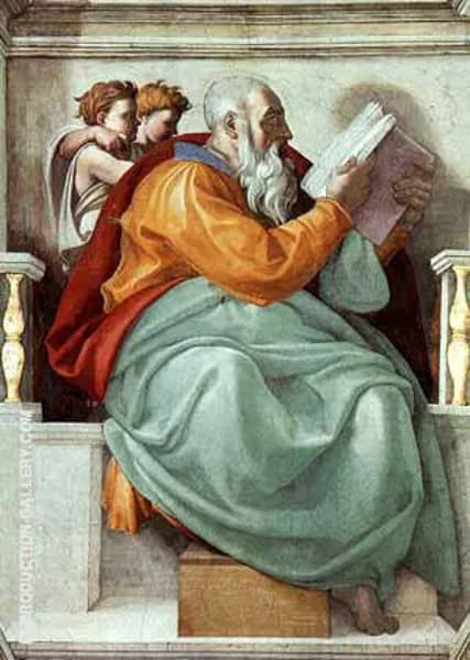The Prophet Zachariah by Michelangelo | Oil Painting Reproduction