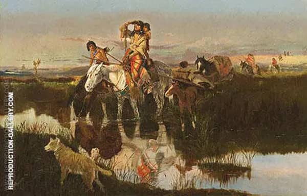 Bringing Up the Trail 1895 | Oil Painting Reproduction