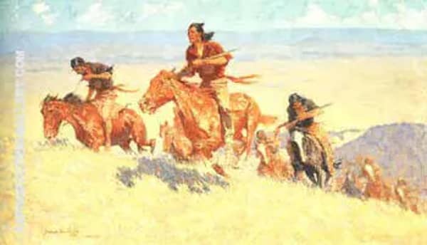 Buffalo Runners-Big Horm Basin 1909 | Oil Painting Reproduction