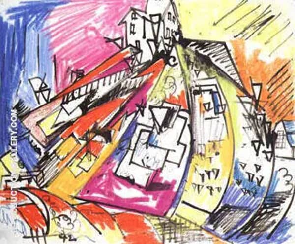 Provincetown Landscape, 1942 by Hans Hofmann | Oil Painting Reproduction