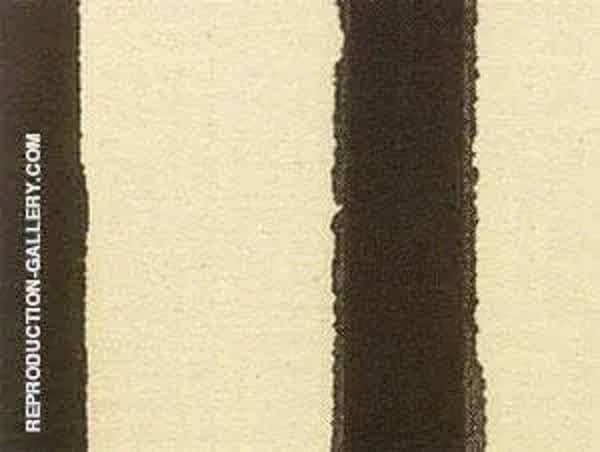 Detail of Black Fire I 1961 by Barnett Newman | Oil Painting Reproduction