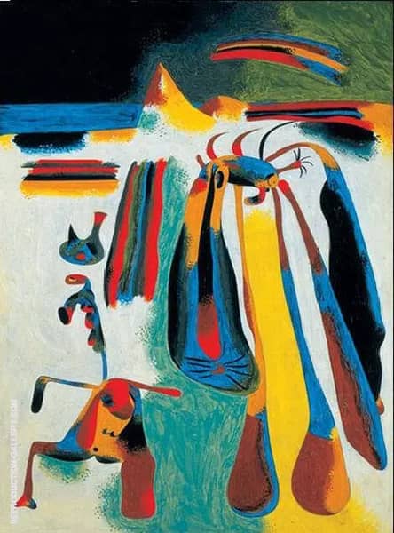 Catalan Peasant Resting 1936 by Joan Miro | Oil Painting Reproduction