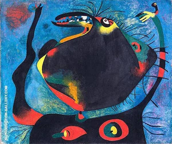 Head of a Woman 1938 by Joan Miro | Oil Painting Reproduction