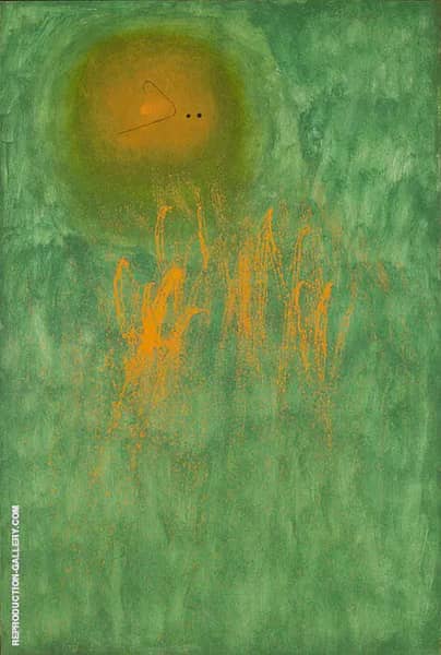 Hair Pursued by 2 Planets 1968 by Joan Miro | Oil Painting Reproduction