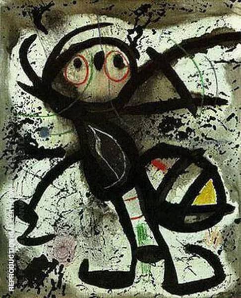 Woman 1976 A by Joan Miro | Oil Painting Reproduction