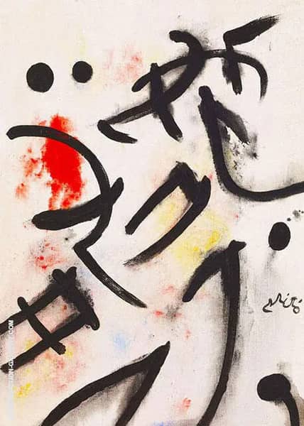 Birds in Space 1978 by Joan Miro | Oil Painting Reproduction