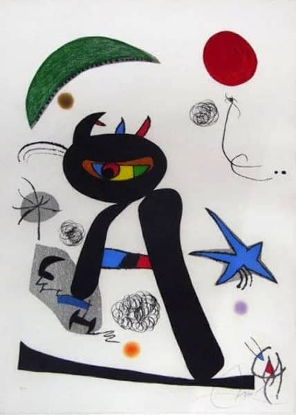 Barbare dans la Neige by Joan Miro | Oil Painting Reproduction
