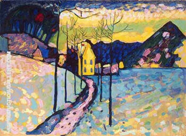 Winter Landscape 1909 by Wassily Kandinsky | Oil Painting Reproduction