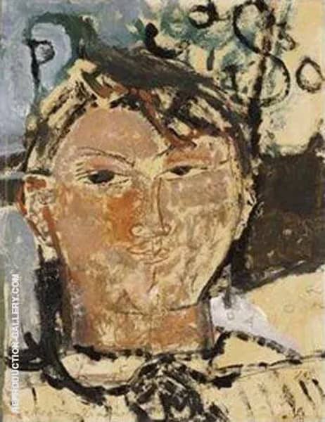 Portrait de Picasso by Amedeo Modigliani | Oil Painting Reproduction