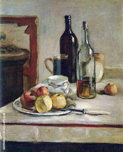 Still Life with Two Bottles 1896 | Oil Painting Reproduction