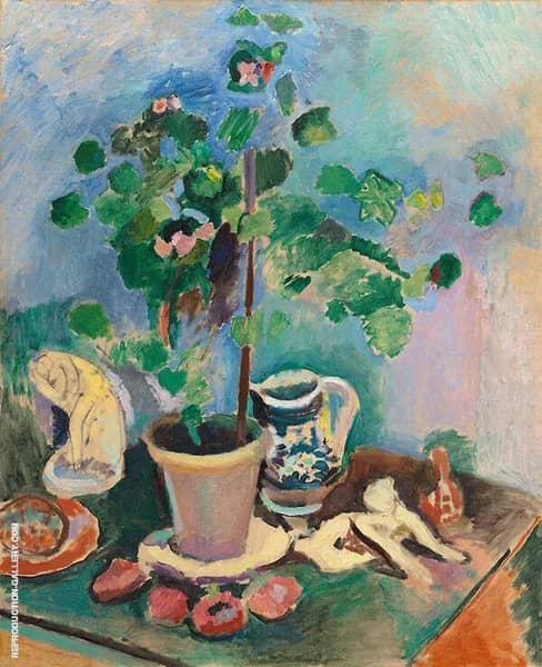Still Life with a Geranium 1906 | Oil Painting Reproduction