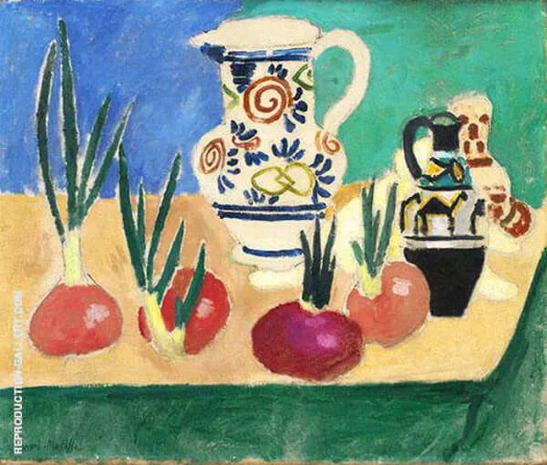 Pink Onions 1906 by Henri Matisse | Oil Painting Reproduction