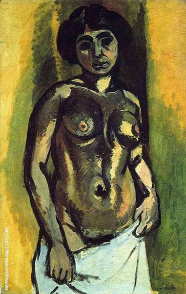 Nude Black and Gold 1908 by Henri Matisse | Oil Painting Reproduction