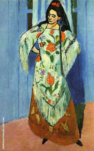 The Manila Shawl 1911 by Henri Matisse | Oil Painting Reproduction