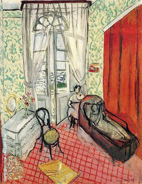 Two Women in an Interior 1920 by Henri Matisse | Oil Painting Reproduction