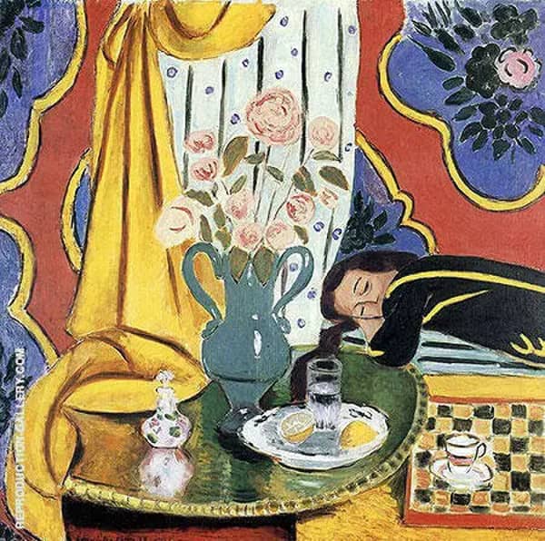 Harmony in Yellow 1928 by Henri Matisse | Oil Painting Reproduction