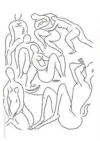 Nymph and Faun Poesies de Mallarme 1932 | Oil Painting Reproduction