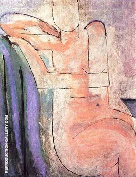Seated Pink Nude 1935 by Henri Matisse | Oil Painting Reproduction