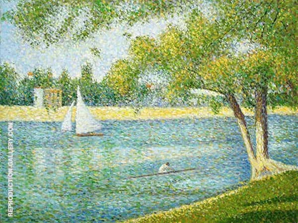 The Seine at La Grande Jatte Spring 1887 | Oil Painting Reproduction