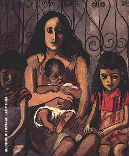 The Spanish Family 1943 by Alice Neel | Oil Painting Reproduction