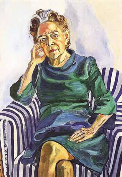 Helen Merrell Lynd 1969 by Alice Neel | Oil Painting Reproduction