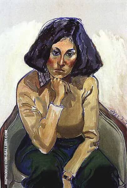 Marilyn Farber 1977 by Alice Neel | Oil Painting Reproduction