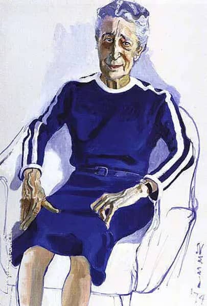 Isabel Bishop 1974 by Alice Neel | Oil Painting Reproduction