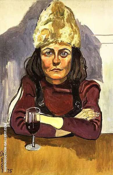 Woman in Cafe 1975 by Alice Neel | Oil Painting Reproduction