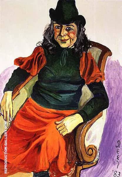 Vivien Leone 1983 by Alice Neel | Oil Painting Reproduction