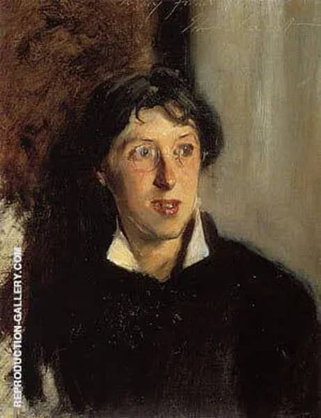 Vernon Lee 1881 by John Singer Sargent | Oil Painting Reproduction