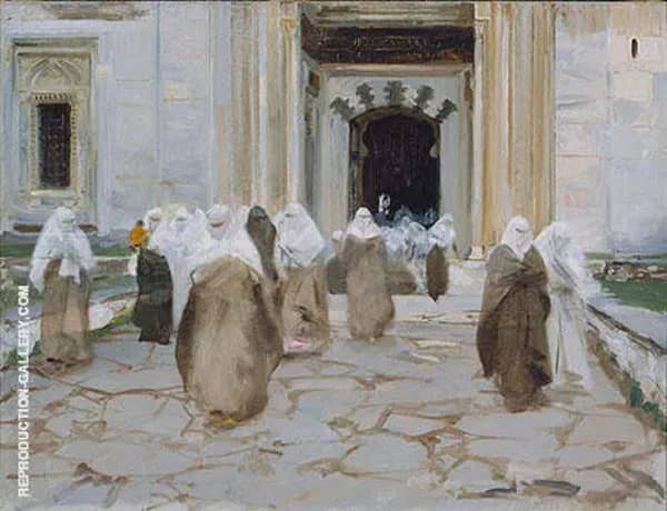 Door of A Mosque 1891 by John Singer Sargent | Oil Painting Reproduction