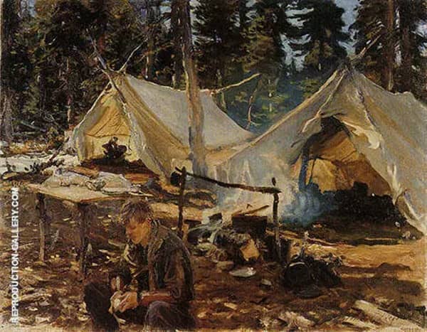 Tents at Lake O'Hara 1916 | Oil Painting Reproduction
