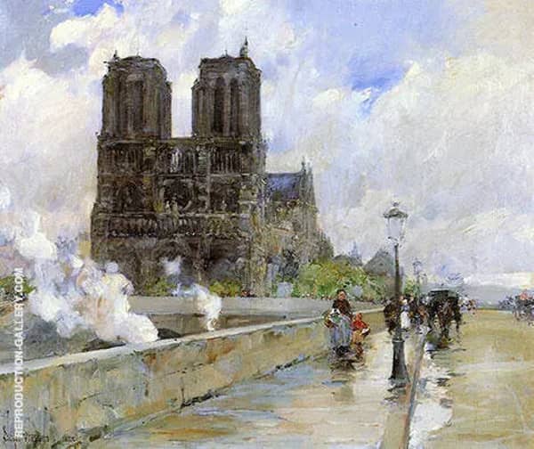 Notre Dame Cathedral Paris 1888 | Oil Painting Reproduction