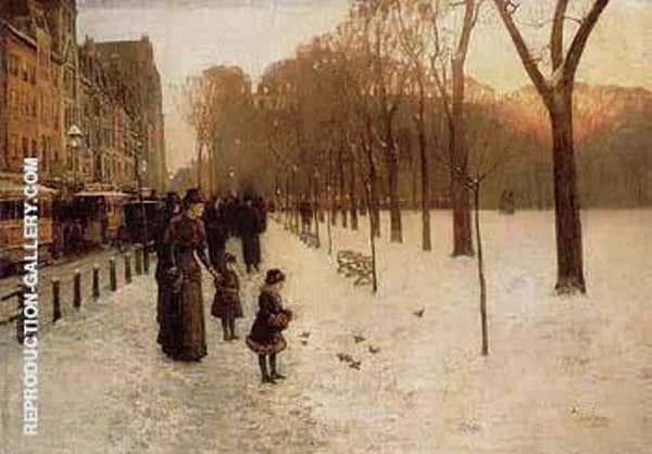 Boston Common at Twilight 1885 | Oil Painting Reproduction