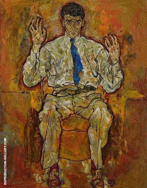 Portrait of the Painter Paris von Gutersloh 1918 | Oil Painting Reproduction