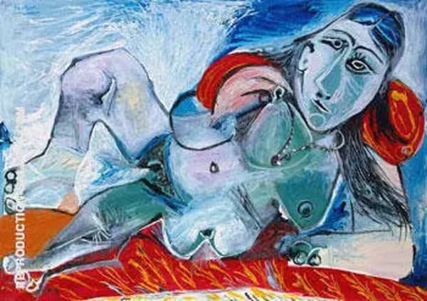 Nude Woman with Necklace 1968 by Pablo Picasso | Oil Painting Reproduction