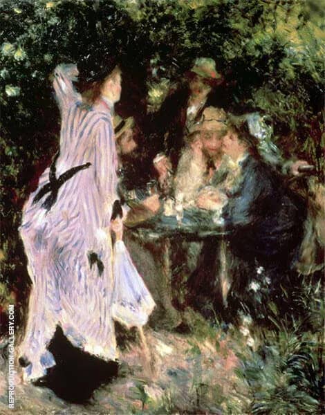 In the Garden Under the Trees of the Moulin de la Galette | Oil Painting Reproduction